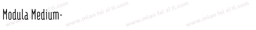 Modula Medium字体转换